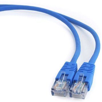 5m, Patch Cord Blue, PP12-5M/B, Cat.5E, Cablexpert, molded strain relief 50u" plugs 30887 фото
