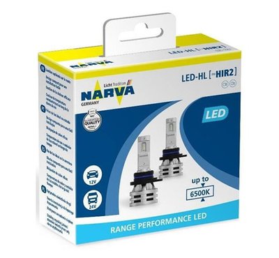 HIR2 LED NARVA Range Performance LED 12V-24V 2600LM 6500K (2 buc.) 146607 фото