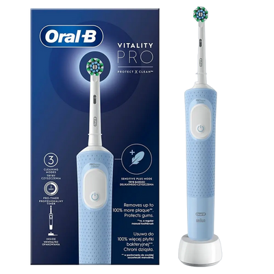 Electric Toothbrush Braun Vitality Pro Protect X Clean Vapor Blue 213469 фото