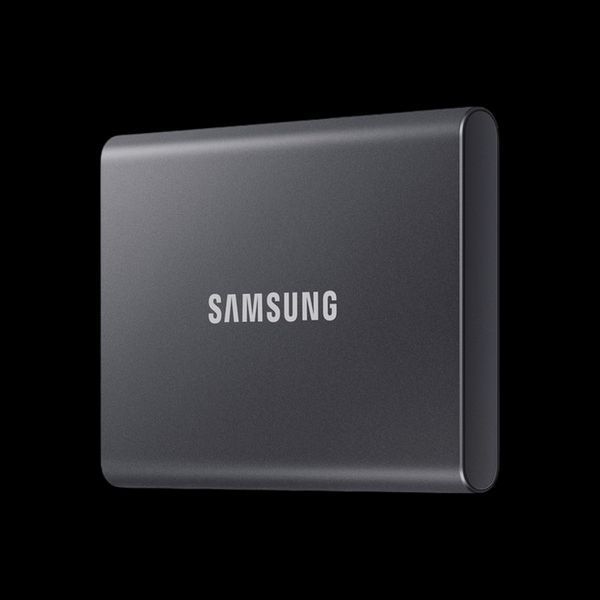 4.0TB Samsung Portable SSD T7 Titan Gray, USB-C 3.1 (85x57x8mm, 58g, R/W:1050/1000MB/s) 226341 фото