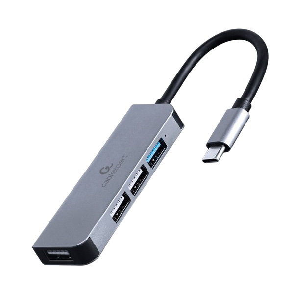 USB 3.0 Hub 4-port: Type-C to 3*USB2.0/1*USB3.1, Gembird "UHB-CM-U3P1U2P3-01", Silver 148899 Imagini