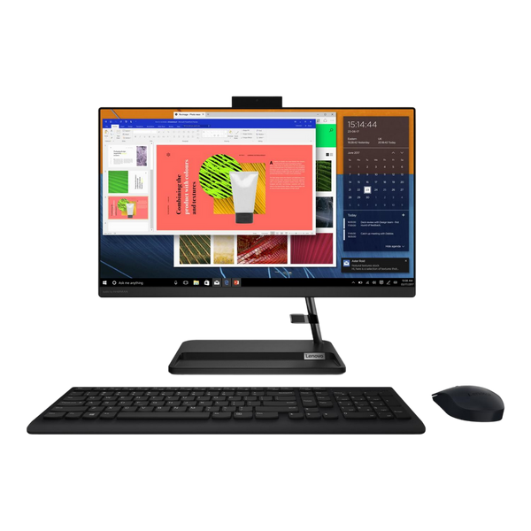 Computer All-in-One Lenovo IdeaCentre 3 22IAP7, 21,5", Intel Core i3-1215U, 8GB/256GB, Fără SO, Negru 204199 фото