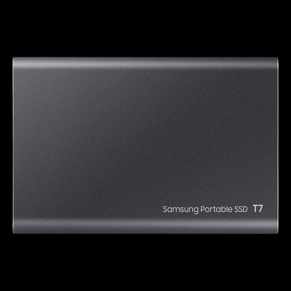 4.0TB Samsung Portable SSD T7 Titan Gray, USB-C 3.1 (85x57x8mm, 58g, R/W:1050/1000MB/s) 226341 фото