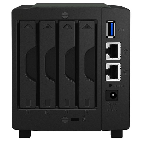 SYNOLOGY "DS419slim", 4-bay 2.5", Marvell Armada 2-core 1.33GHz, 512Mb, 2x1GbE 110276 фото