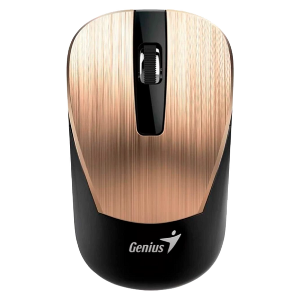Wireless Mouse Genius NX-7015, Optical, 800-1600 dpi, 3 buttons, Ambidextrous, BlueEye, 1xAA, Gold 76195 Imagini
