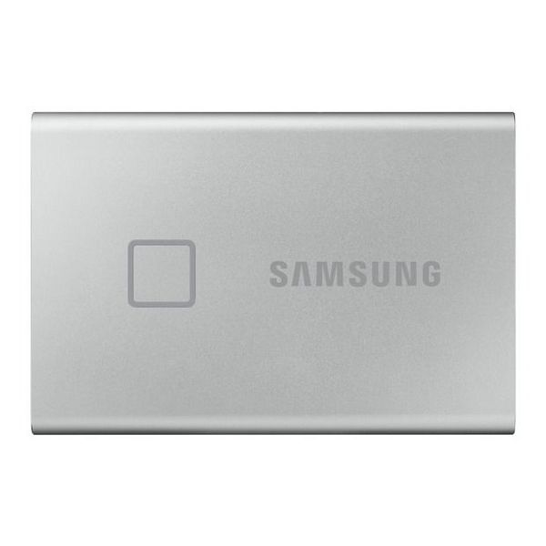 1.0TB (USB3.2/Type-C) Samsung Portable SSD T7 Touch, FP ID, Silver (85x57x8mm, 58g, R/W:1050MB/s) 116662 фото