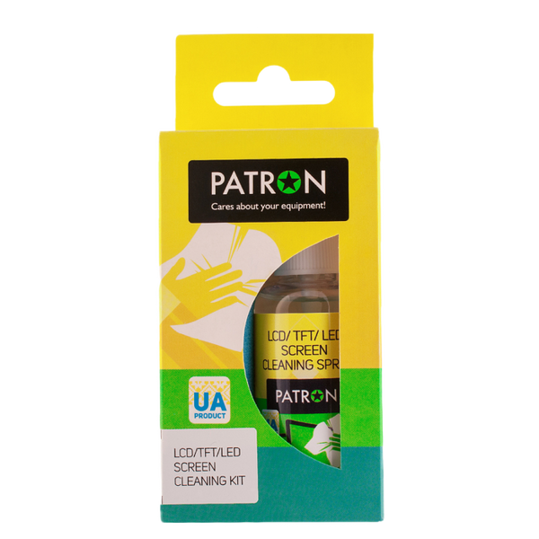 Cleaning set for screens PATRON "F3-015" (Sprey 50ml+Wipe) Patron 105838 Imagini
