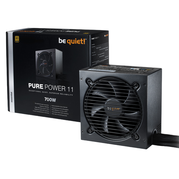 Power Supply ATX 700W be quiet! PURE POWER 11, 80+ Gold, 120mm, Active Clamp+SR+DC/DC 208102 фото
