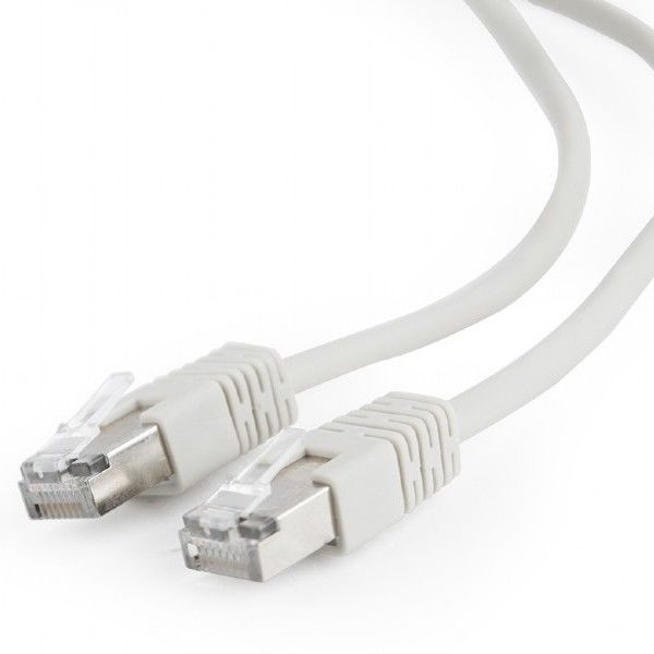 0.25m, FTP Patch Cord Gray, PP22-0.25M, Cat.5E, Cablexpert, molded strain relief 50u" plugs 56780 фото