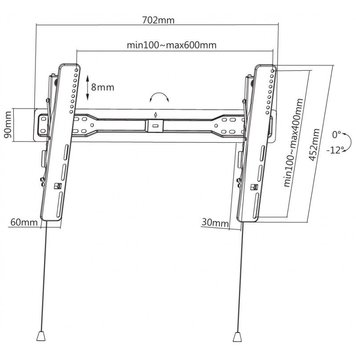 Wall Mount Reflecta SLIM 70-6040T 119530 фото