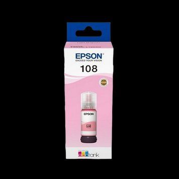 Ink Epson C13T09C64A, 108 EcoTank Light Magenta ink bottle 211271 фото