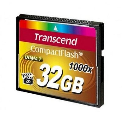 .32GB CompactFlash Card, Hi-Speed 1000X, Transcend "TS32GCF1000" (R/W: 160/120MB/s) 54657 фото