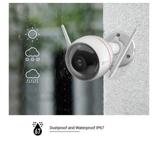 EZVIZ COLOR VU 2 Megapixeli Wi-Fi Micro SD 256GB CS-C3W-A0-3H2WFL (Bullet 2Mpx 2,8mm 6606432 Imagini