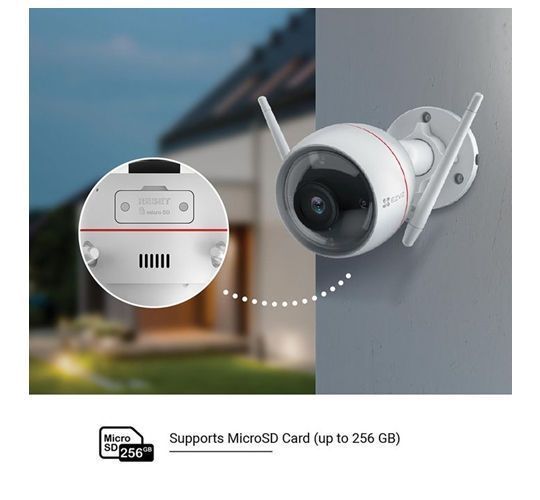 EZVIZ COLOR VU 2 Megapixeli Wi-Fi Micro SD 256GB CS-C3W-A0-3H2WFL (Bullet 2Mpx 2,8mm 6606432 Imagini