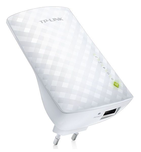 Wi-Fi AC Dual Band Range Extender/Access Point TP-LINK "RE200", 750Mbps, Mesh, Integrated Power Plug 77995 фото