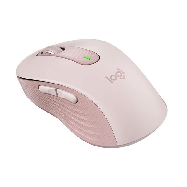Wireless Mouse Logitech M650 L Signature, Optical, 400-4000 dpi, 5 buttons, 1xAA, 2.4GHz/BT, Rose 139236 фото