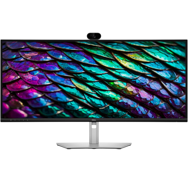 34" DELL Pro P3426WEB,Black,Curved-IPS,3440x1440,100Hz,5ms,350cd,CR1500:1,WebCAM,LAN,HDMI+DP+USB+Typ 260617 Imagini