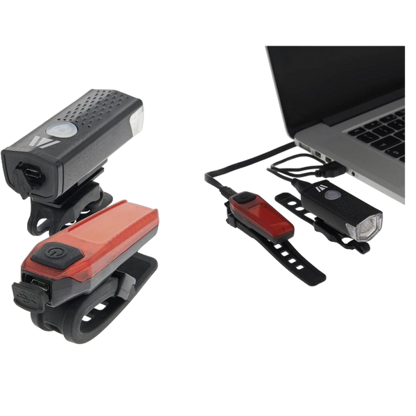 Front USB Light For E-Scooter/Bicycle, Newrban, Rechergeable, Black 209871 фото