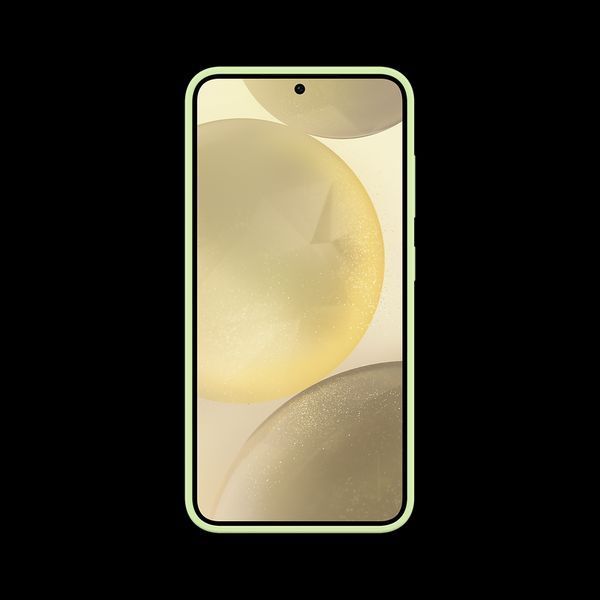 Original Sam. silicone cover Galaxy S24, Light Green 213617 фото