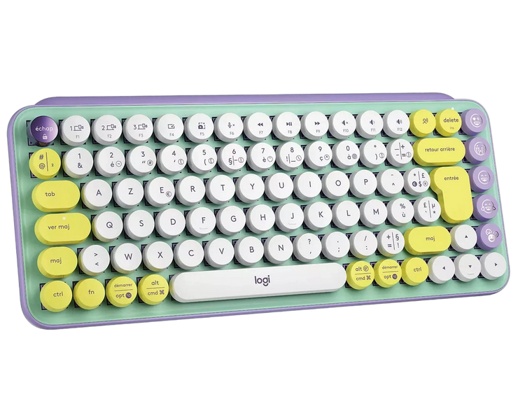 Wireless Keyboard Logitech POP Keys, Mechanical, Compact design, 2xAAA, BT/2.4, EN, Daydream 209790 фото