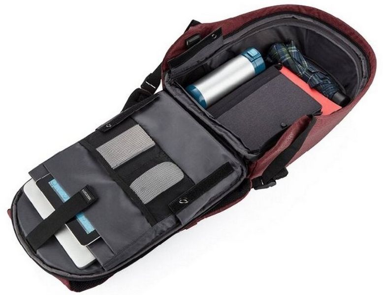 Backpack Bobby Hero Small, anti-theft, P705.704 for Laptop 13.3" & City Bags, Red 119789 фото