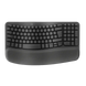 Wireless Keyboard Logitech Wave Keys (B2B), Curved keyframe, Palm rest, Tilt legs, Easy-Switch Keys, Battery indicator, 2xAAA, 2.4Ghz+BT, EN, Graphite 245890 фото 3