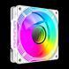 PC Case Ventilator GAMEMAX FN12A-C8I-W, 120mm, ARGB, 31.21dB, 44.35 CFM, 800-1600RPM, Hydro Bearing, White 207477 Imagini 3