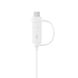 2in1 Cable Samsung, Type-C+Micro-USB, White 136514 фото 3