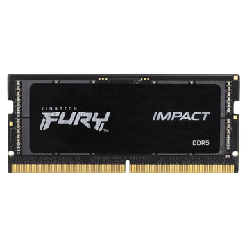 32GB DDR5-4800MHz SODIMM Kingston FURY Impact (KF548S38IB-32), CL38, 1.1V, Intel XMP 3.0, Black 144401 фото