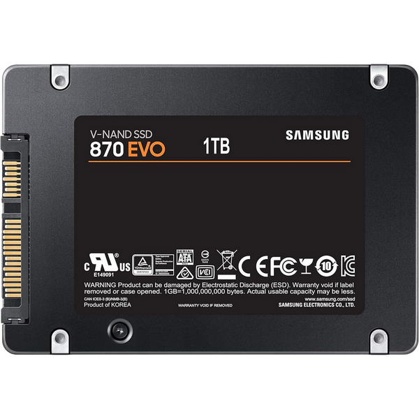 2.5" SATA SSD 1.0TB Samsung 870 EVO "MZ-77E1T0BW" [R/W:560/530MB/s, 98K IOPS, MGX, V-NAND 3bit MLC] 124284 фото