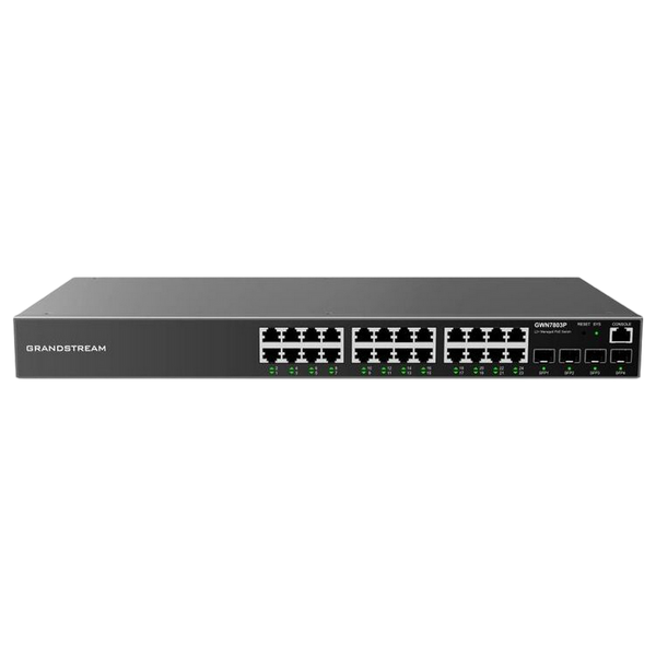 24-port 10/100/1000Mbps Managed Switch Grandstream "GWN7803", 4xSFP expansion slot 203479 Imagini
