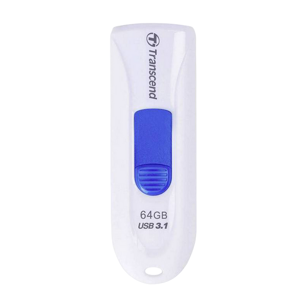 64GB USB3.1 Flash Drive Transcend "JetFlash 790", White, Slider (R/W:90/30MB/s) 67976 фото
