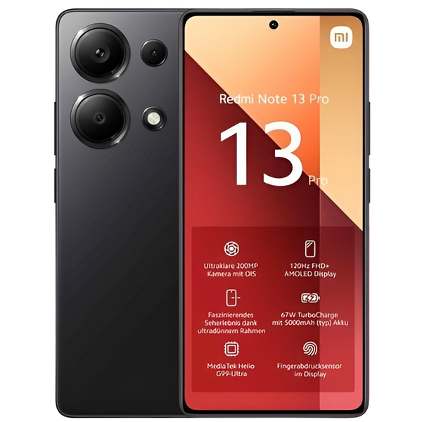 Smartphone Xiaomi Redmi Note 13 Pro, 8GB/256GB, Midnight Black 213308 фото