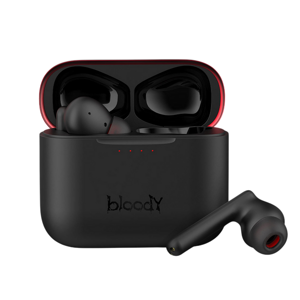 Gaming Wireless Earphones Bloody M90, 10 mm driver, 32 Ohm, 102db, 9g/41g, 40/500 mAh, 4h+20h, ENC, 137803 фото