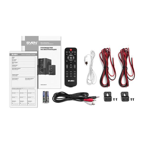 Speakers SVEN "MS-2050" SD-card, USB, FM, remote control, Bluetooth, Black, 55w/30w + 2x12.5w/2.1 78447 фото