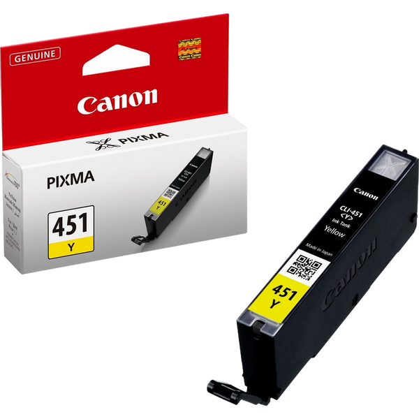 Ink Cartridge Canon CLI-451Y, Yellow 57372 Imagini