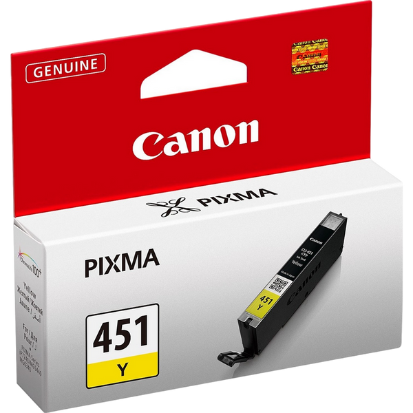 Ink Cartridge Canon CLI-451Y, Yellow 57372 Imagini