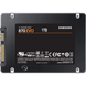 2.5" SATA SSD 1.0TB Samsung 870 EVO "MZ-77E1T0BW" [R/W:560/530MB/s, 98K IOPS, MGX, V-NAND 3bit MLC] 124284 фото 7