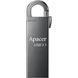 128GB USB3.1 Flash Drive Apacer "AH15A", Dark Gray, Metal, Keychain-Carabin,Capless (AP128GAH15AA-1) 120304 фото 1