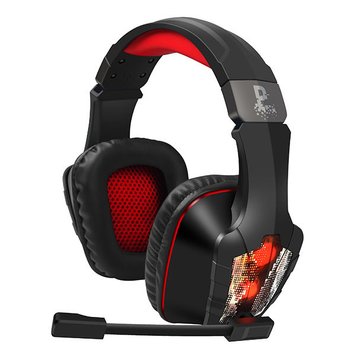 Gaming Headset Qumo Protector, 30 & 40mm drivers, 20-20kHz, 16 Ohm, 120db, 362g., 2xRGB, 3.5mm+USB 120792 фото