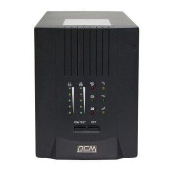 UPS PowerCom SPT-1500, 1500VA/1200W, Smart Line Interactive, Pure Sinewave, LCD, AVR, USB, 2xSchuko 121462 Imagini