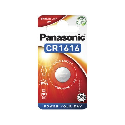CR1616, Blister*1, Panasonic, CR-1616EL/1B 77052 фото