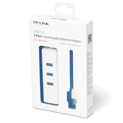 TP-LINK "UE330" USB 3.0 3-Port Hub & Gigabit Ethernet Adapter 82281 фото