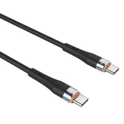 Type-C to Type-C Cable Nilkin, Flowspeed, 1.2M, Black 208242 фото