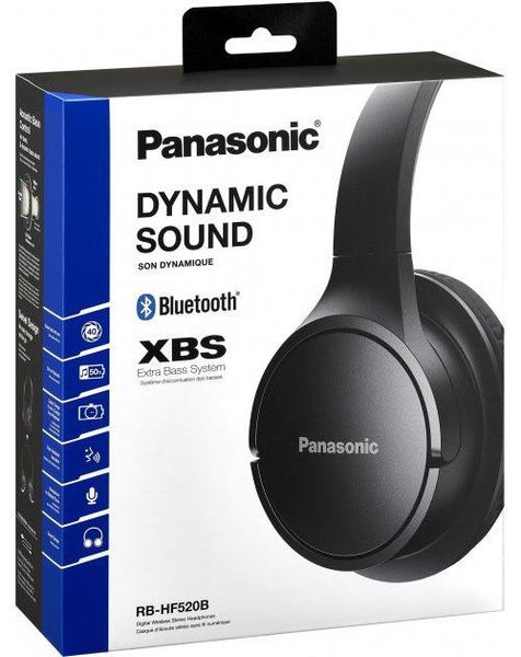 Bluetooth Headphones Panasonic RB-HF520BGEK Black, Over size 200470 фото