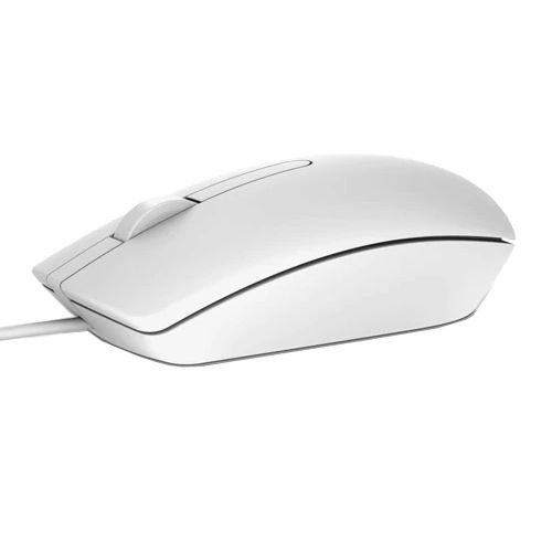 Mouse Dell MS116, Optical, 1000dpi, 3 buttons, Ambidextrous, White, USB 134678 фото
