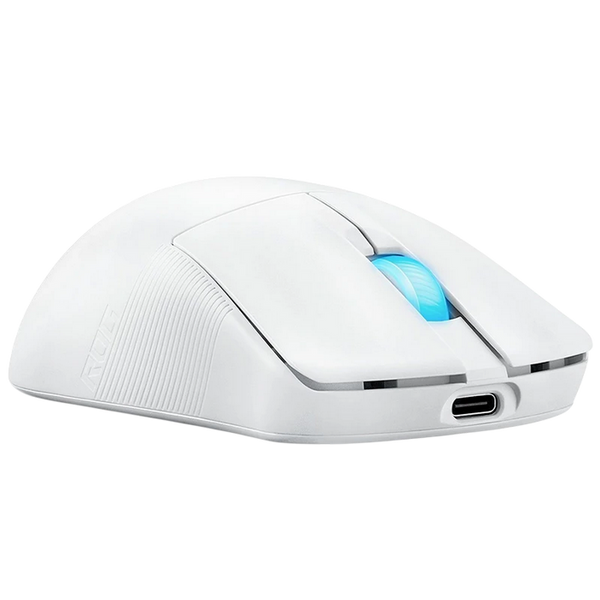 Gaming Wireless Mouse Asus ROG Harpe Ace Mini, 42k dpi, 5 buttons, 750IPS, 50G, 49g, Ambidextrous, Opt.SW, 2m, USB+2.4Ghz+BT, White 262604 Imagini