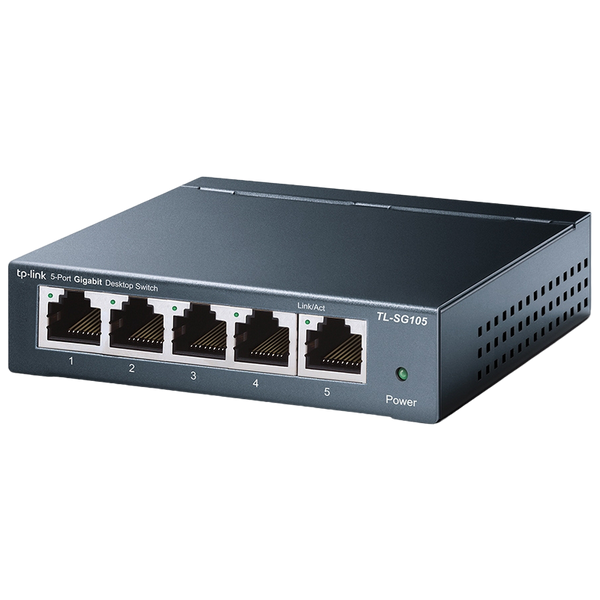 .5-port 10/100/1000Mbps Switch TP-LINK "TL-SG105", steel case 58438 Imagini