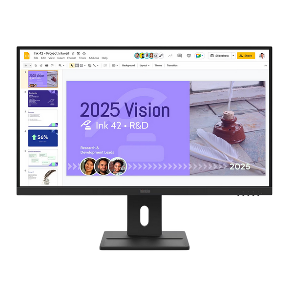 27" LENOVO ThinkVision E27Q-40, Black, IPS 2560x1440 268199 Imagini