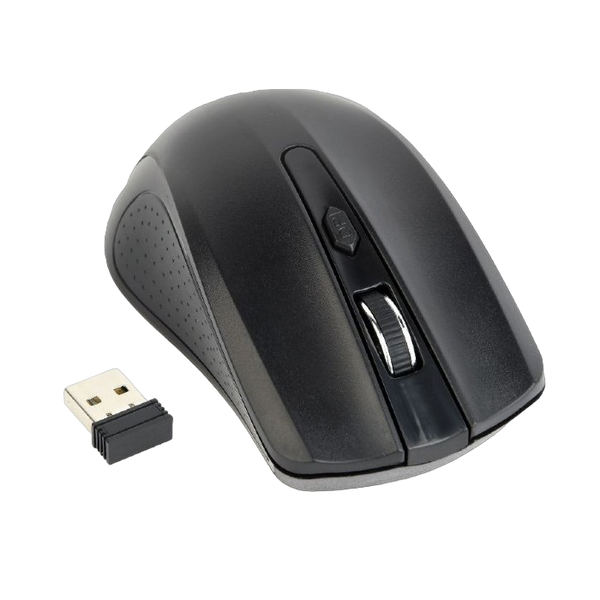 Wireless Mouse Gembird MUSW-4B-04, Optical, 800-1600 dpi, 4 buttons, Ambidextrous, 2xAAA, Black 105375 фото